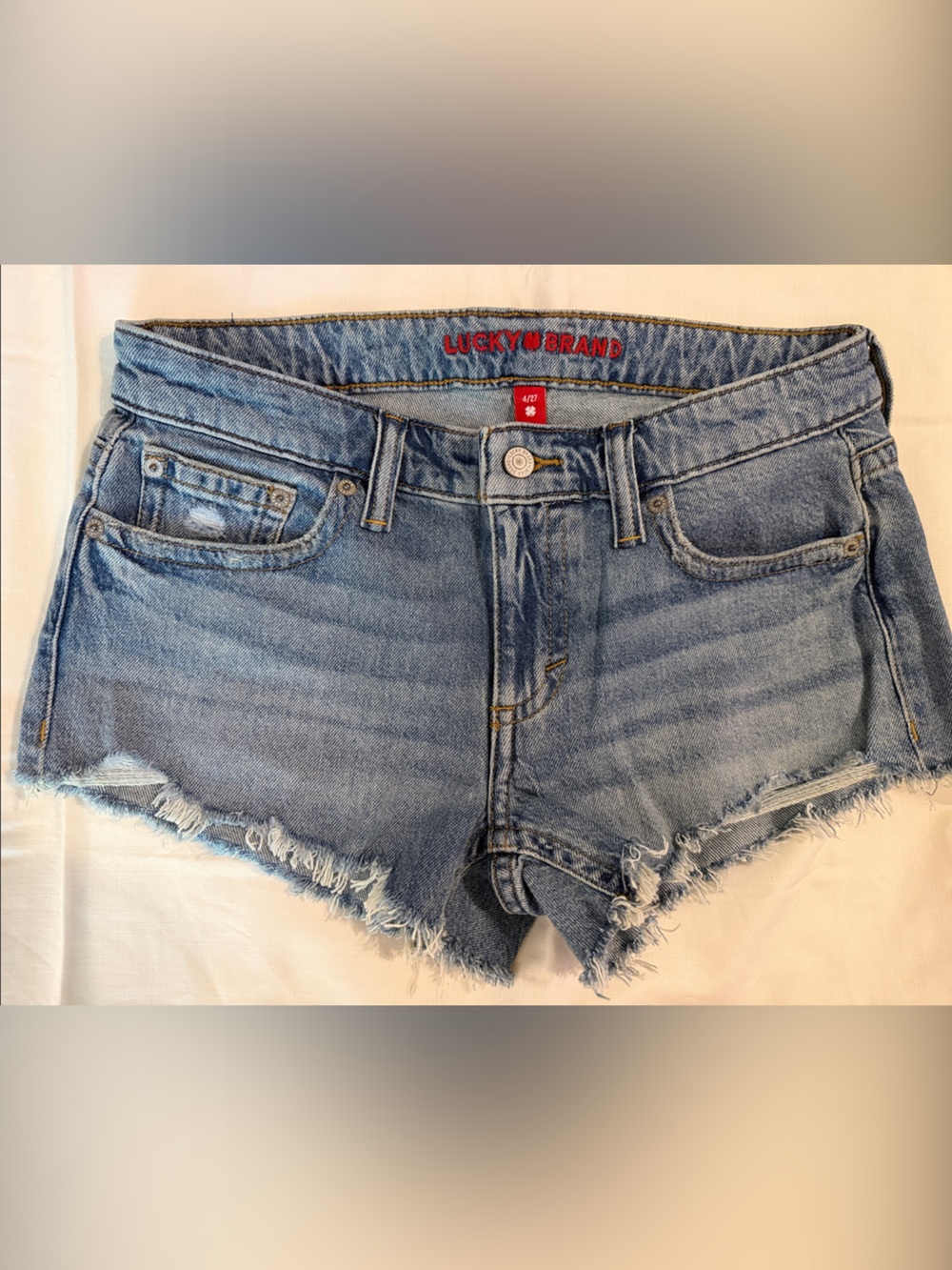 Lucky Brand Distressed Denim Cutoff Shorts - size 4/27